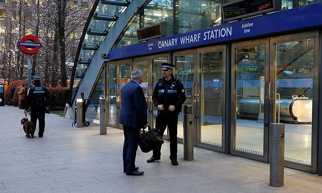 Commuter dies ‘after plunging several yards from an escalator’ inside Canary Wharf station