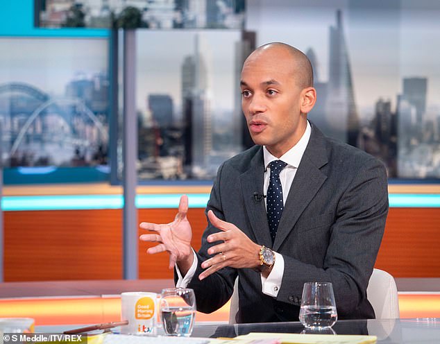 Appearing on GMB today (pictured), Chuka Umunna said he would like to see a new party form out of the group 'by the end the of the year'