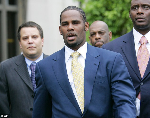 Back to court- R Kelly (above at his 2008 trial) has been charged with 10 counts of aggravated criminal sexual abuse by the Cook County State's Attorney's office