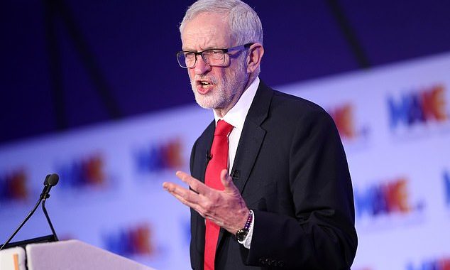 STILL Corbyn refuses to change: Defiant Labour leader blasts defecting MPs ‘who were elected to deliver HIS manifesto’ and ignores calls from his own deputies to address the party’s raging anti-Semitism problem