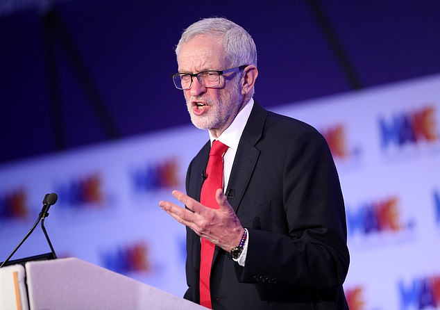 Jeremy Corbyn insisted the 'gang of seven' who quit Labour yesterday were all elected to deliver his policies in a blunt rebuke to the MPs