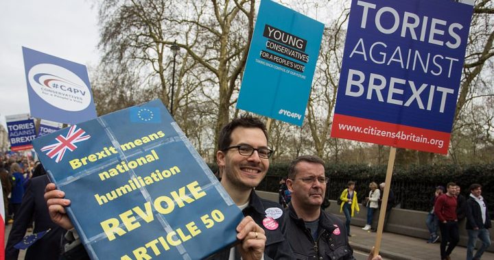 ‘One million’ march to STOP Brexit: Organisers of People’s Vote protest in London claim biggest turnout since Iraq march in 2003 – as petition to cancel withdrawal hits 4.5million