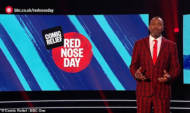 Comic Relief co-founder Lenny Henry helped present Friday night's Red Nose Day appeal