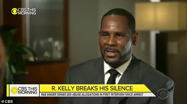 R. Kelly claimed in an explosive interview on CBS on Wednesday that his much younger girlfriends'