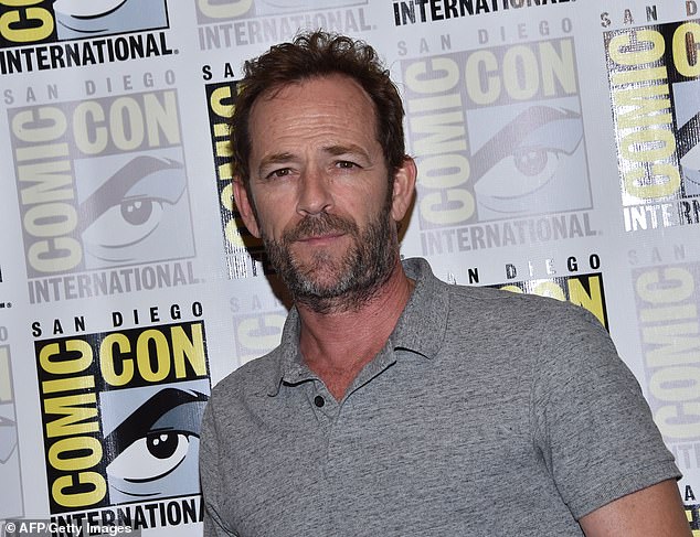 RIP- Luke Perry (above in July) was rushed to the hospital on Wednesday when he suffered a massive stroke, but passed away on Monday