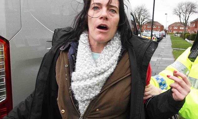 Evicted neighbour from hell, 36, launches foul-mouthed tirade at police as she’s led from rubbish-strewn home where she terrorised residents who complained about her constant loud music and fires