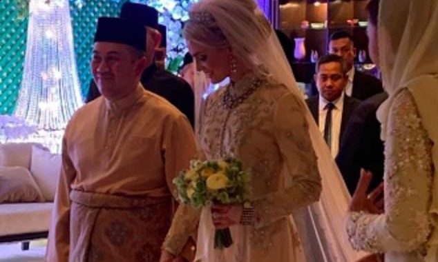 Crown prince of Malaysia, 45, weds Swedish beauty, 32, just months after his king brother married a Russian beauty queen and abdicated