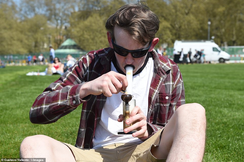 Popularised in the US, 420 is a day that sees cannabis smokers celebrate the drug and it seems several protesters have decided to join in