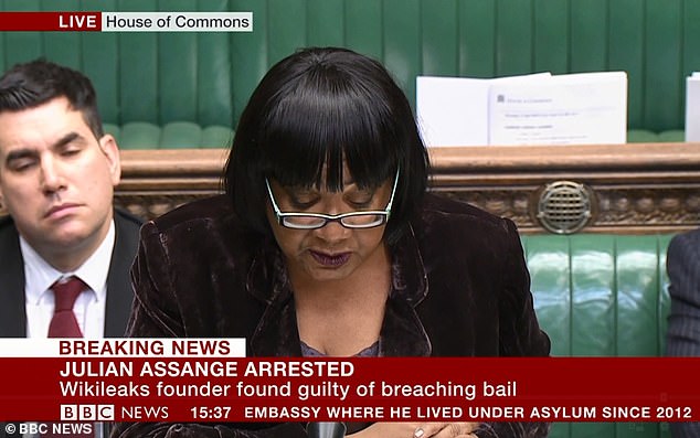 Shadow home secretary Diane Abbott