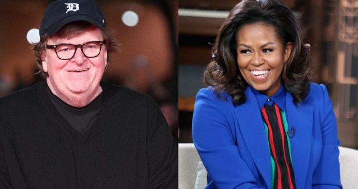 Michael Moore urges Michelle Obama to run against Trump