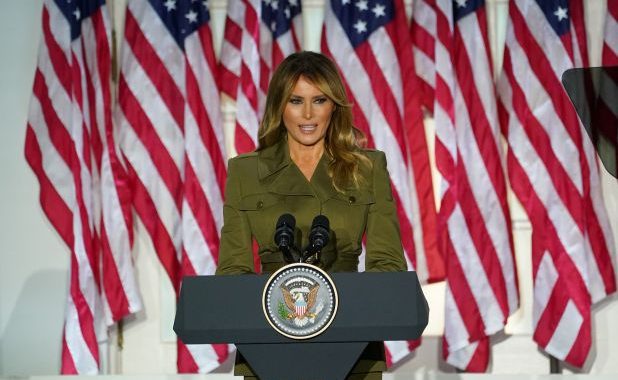 Melania stands out compassionately addressing the pandemic